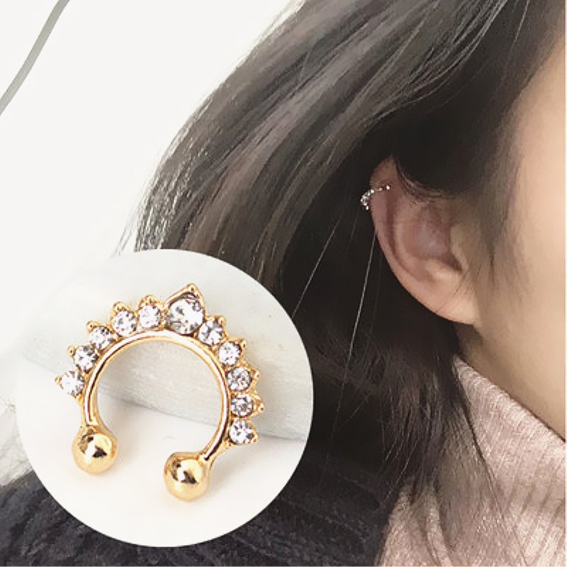 Ear Cuff No Piercing - 1PC U-Shape Nose Clip Fake Nose