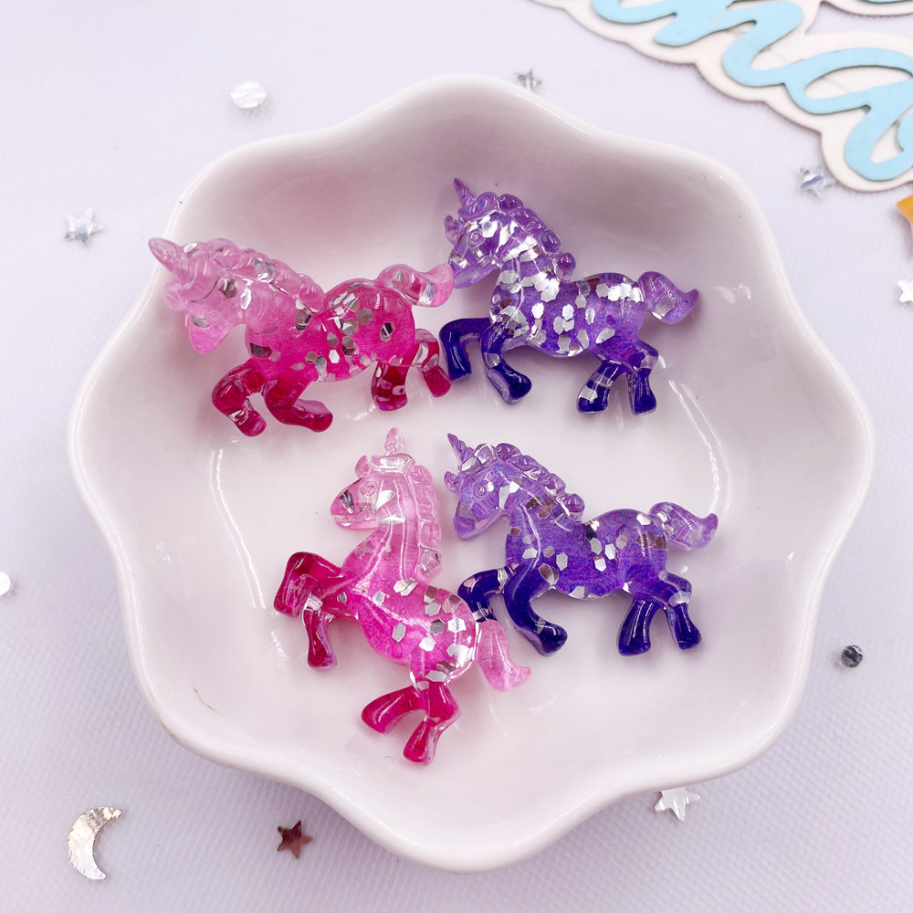 Paradise Jewelry & Watches Llc Miami Reviews - 6PCS Colorful Resin Glitter 3D Unicorn