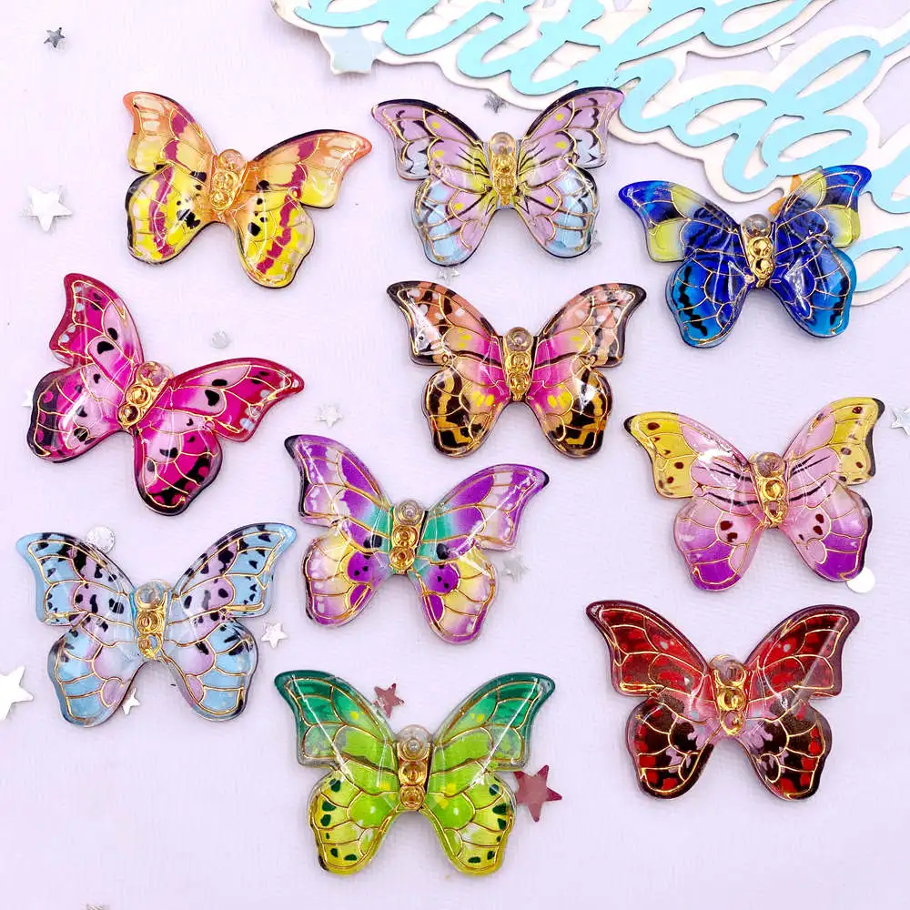 Paradise Jewelry & Watches Llc Miami Reviews - 10pcs Colorful Beautiful Butterfly Figurines Flatback