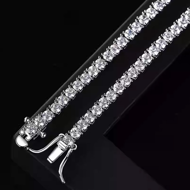 New 925 Sterling Silver 3MM Te - Tennis Bracelet Cubic ulasan dan harga
