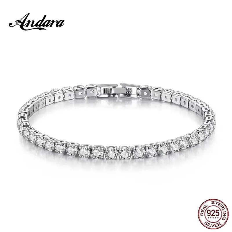 925 Sterling Silver Rose Gold  - Tennis Bracelet Cubic ulasan dan harga