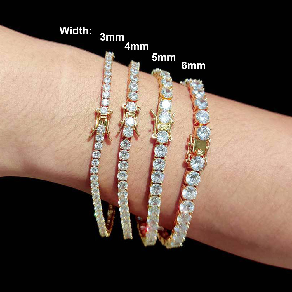 NY Fashion 3/4/5/6mm Tennis Ch - Tennis Bracelet Cubic ulasan dan harga