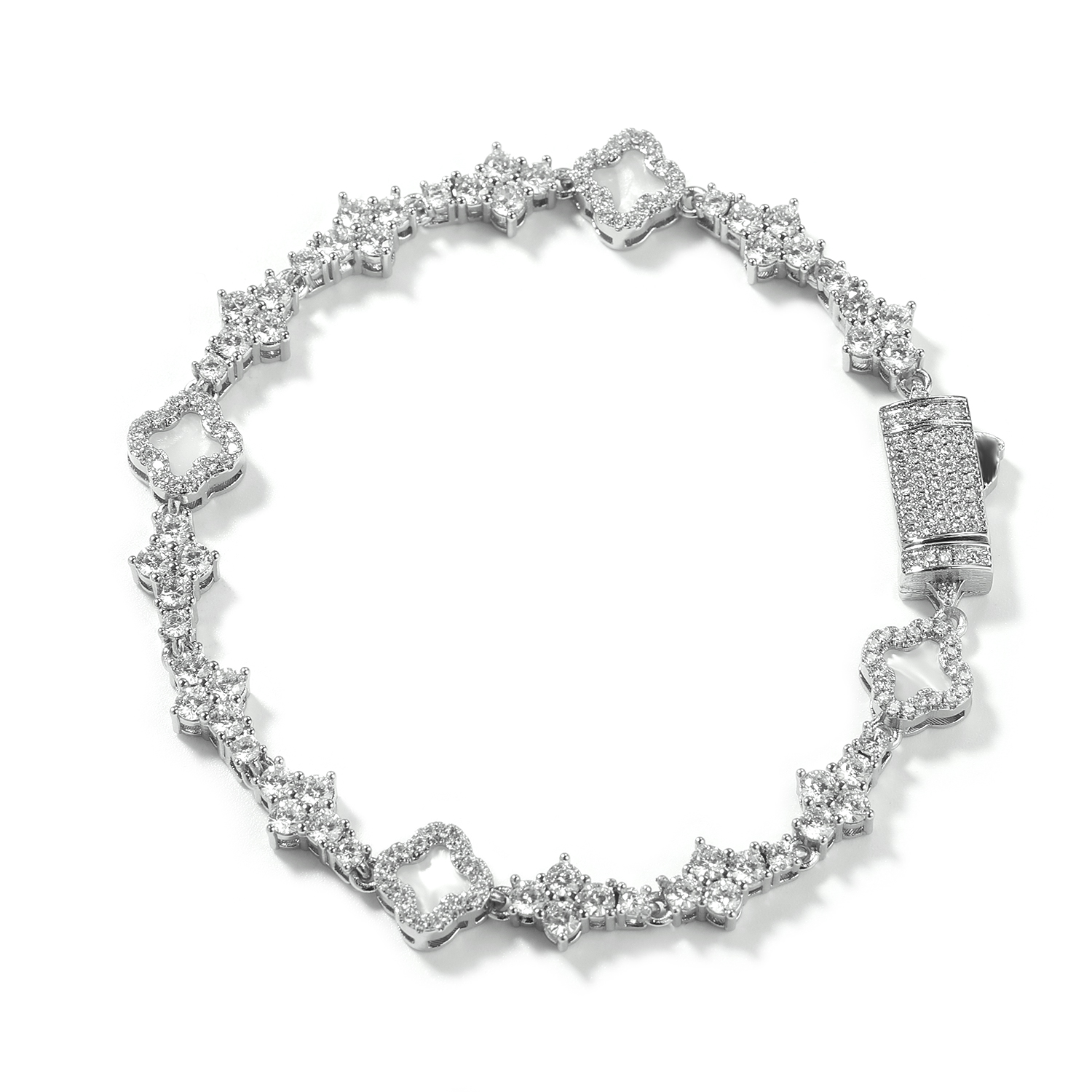 TBTK Clover Charm Bracelet Hon - Tennis Bracelet Cubic ulasan dan harga