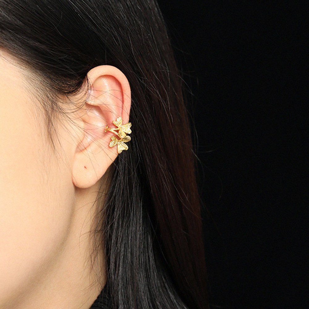 ANDYWEN 925 Sterling Silver Pl - Ear Cuff No Piercing ulasan dan harga