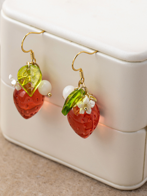 Cute Stberry Fruit Ear Cuffs f - Ear Cuff No Piercing ulasan dan harga
