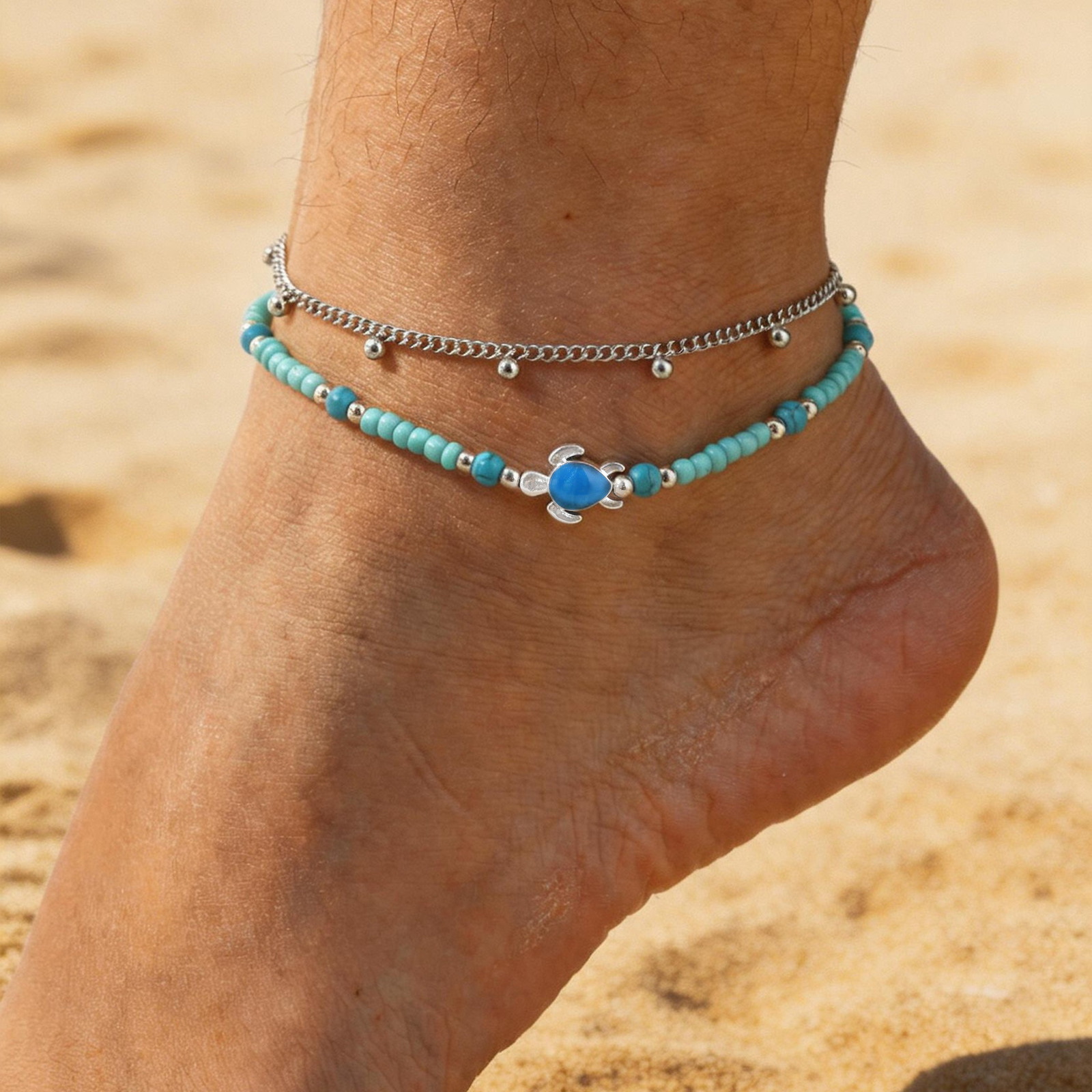 Anklet Set Stainless Steel Lay - Jc Jewelry & Watches Reviews ulasan dan harga