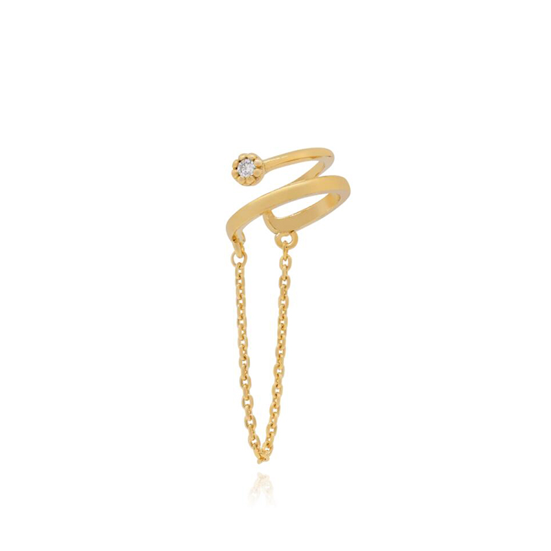 KEYOUNUO Gold Filled Silver Co - Ear Cuff No Piercing ulasan dan harga