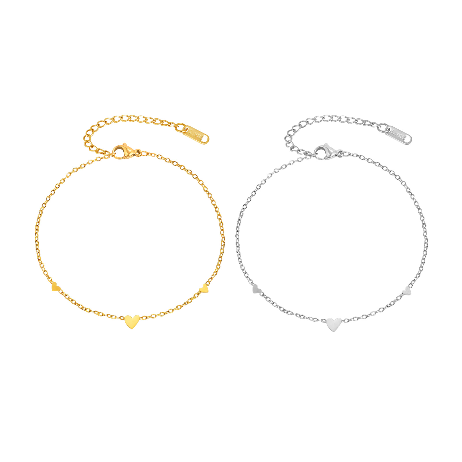 Stainless Steel Heart Anklets  - Jc Jewelry & Watches Reviews ulasan dan harga
