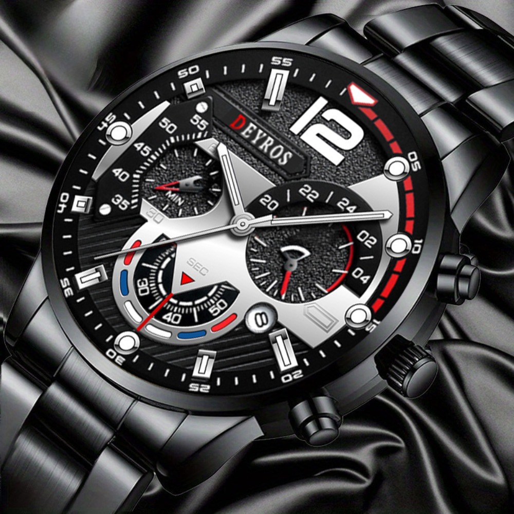 3pcs/set Fashion Men's Watch B - Best Jewelry Watches ulasan dan harga