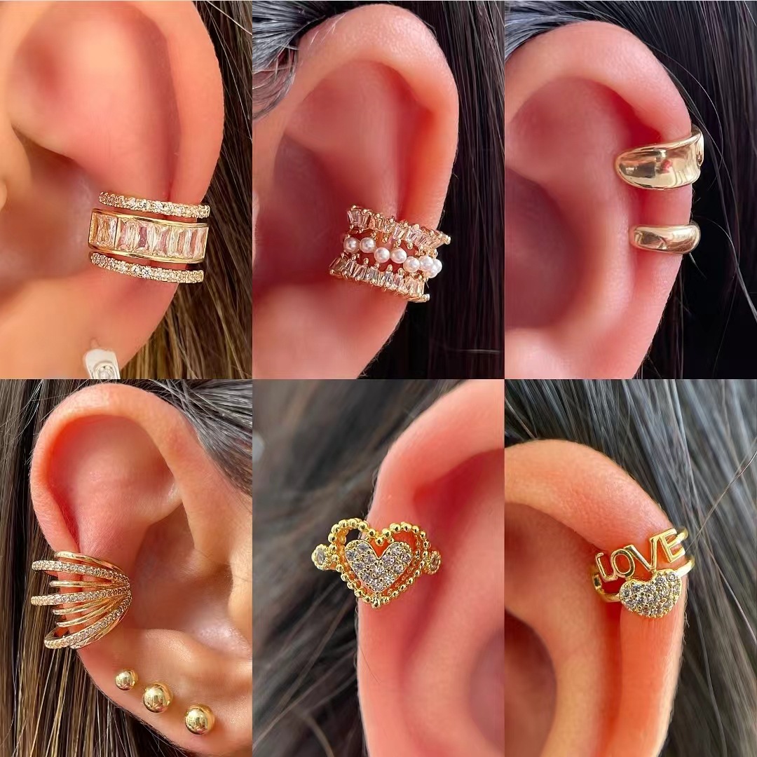 Korean Fashion Zircon Ear Clip - Ear Cuff No Piercing ulasan dan harga