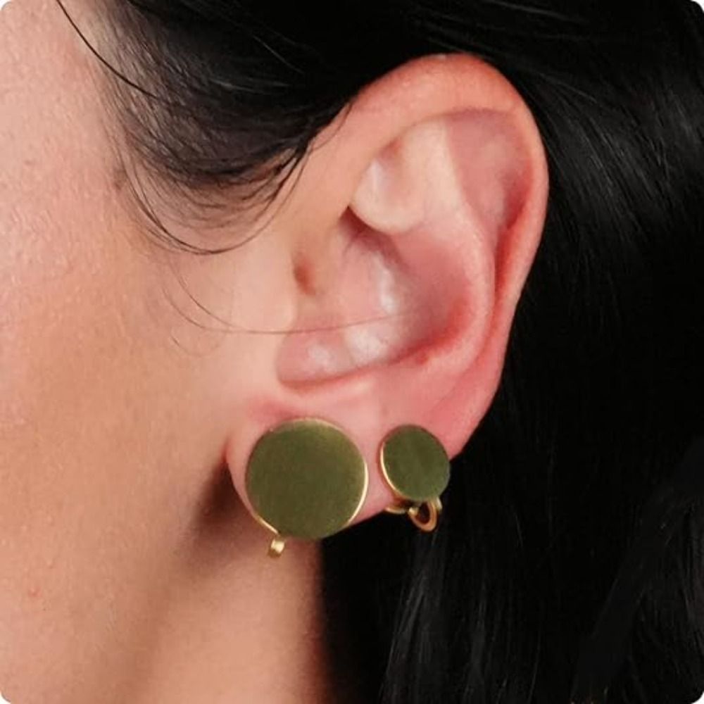 Stainless Steel Pressure Earri - Ear Cuff No Piercing ulasan dan harga