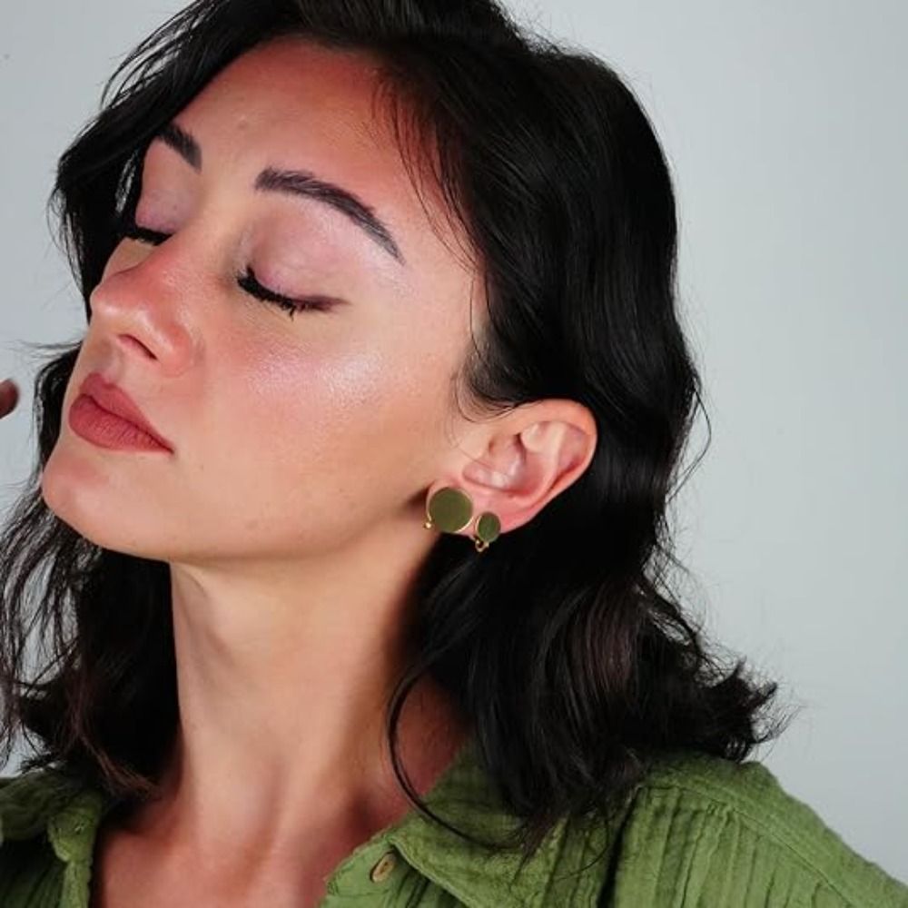 Stainless Steel Pressure Earri - Ear Cuff No Piercing ulasan dan harga