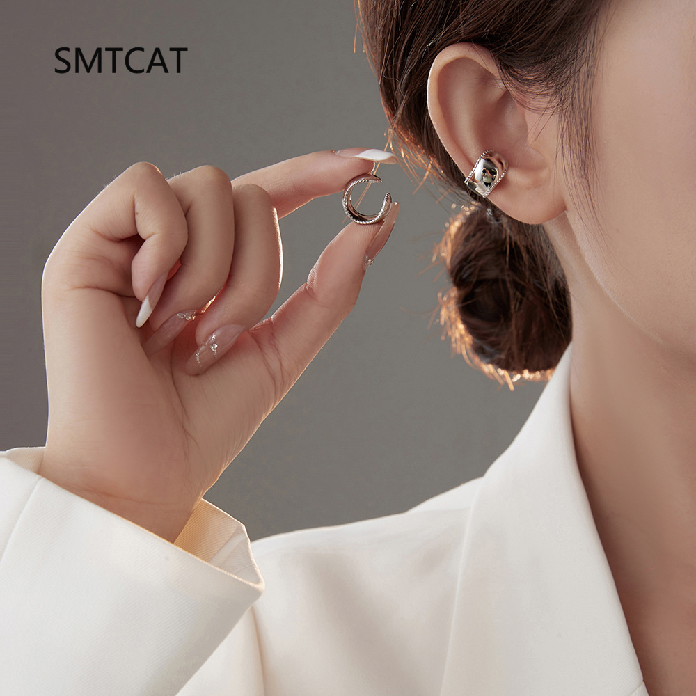 925 Sterling Silver Wide Smoot - Ear Cuff No Piercing ulasan dan harga