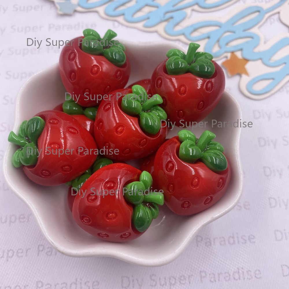8PCS Resin Kawaii Colorful Red - Paradise Jewelry & Watches Llc Miami Reviews ulasan dan harga