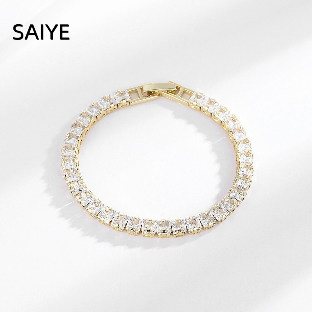 925 Sterling Silver Tennis Bra - Tennis Bracelet Cubic ulasan dan harga