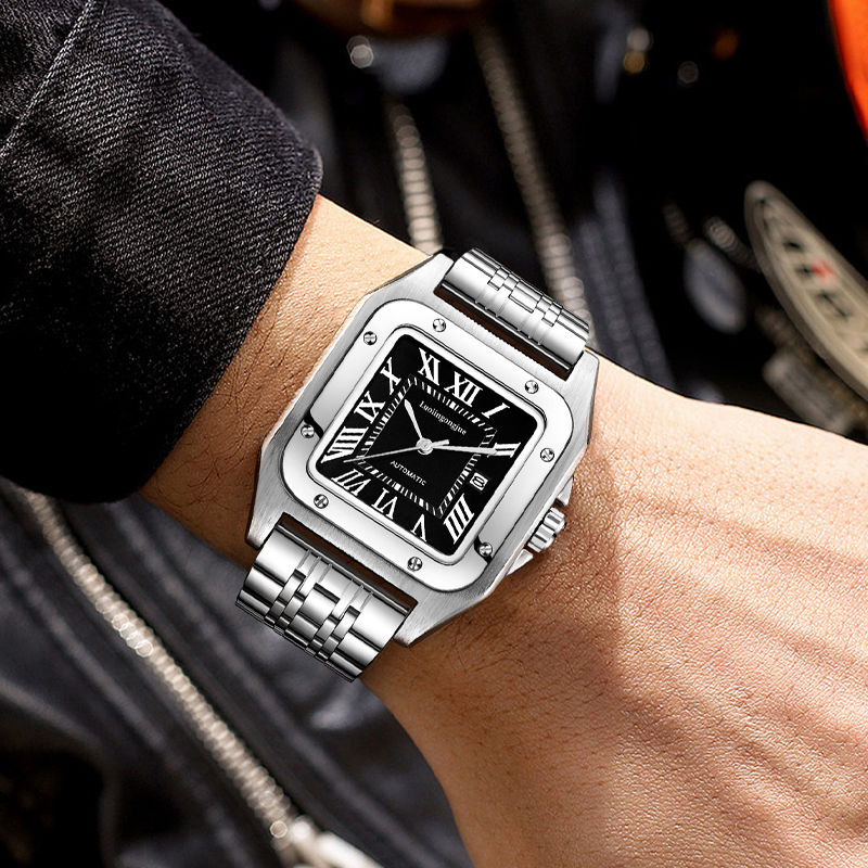 High-End Luxury Square Automat - Cartier Watch Santos ulasan dan harga