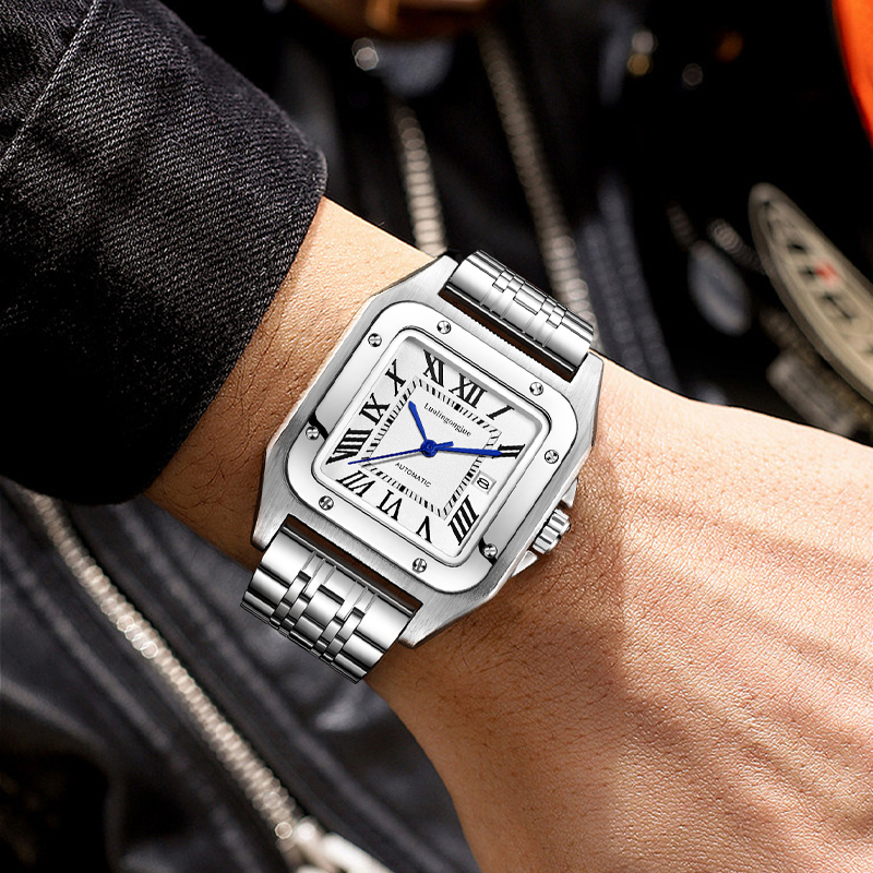 High-End Luxury Square Automat - Cartier Watch Santos ulasan dan harga