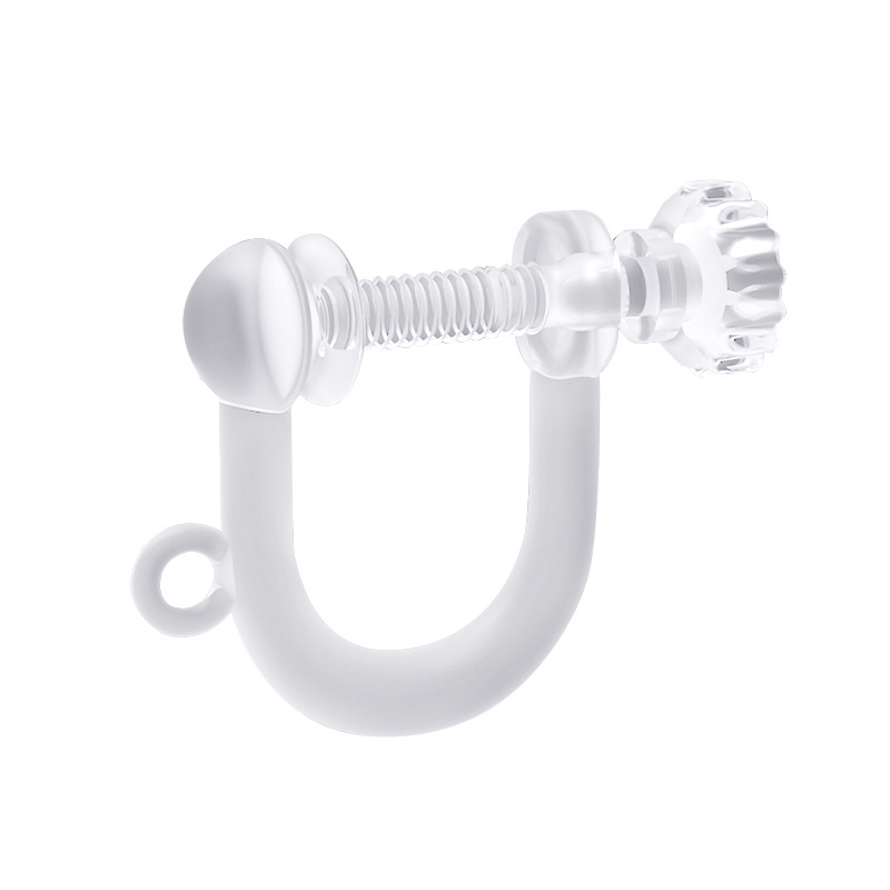 10Pcs Transparent Resins Screw - Ear Cuff No Piercing ulasan dan harga