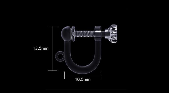 10Pcs Transparent Resins Screw - Ear Cuff No Piercing ulasan dan harga