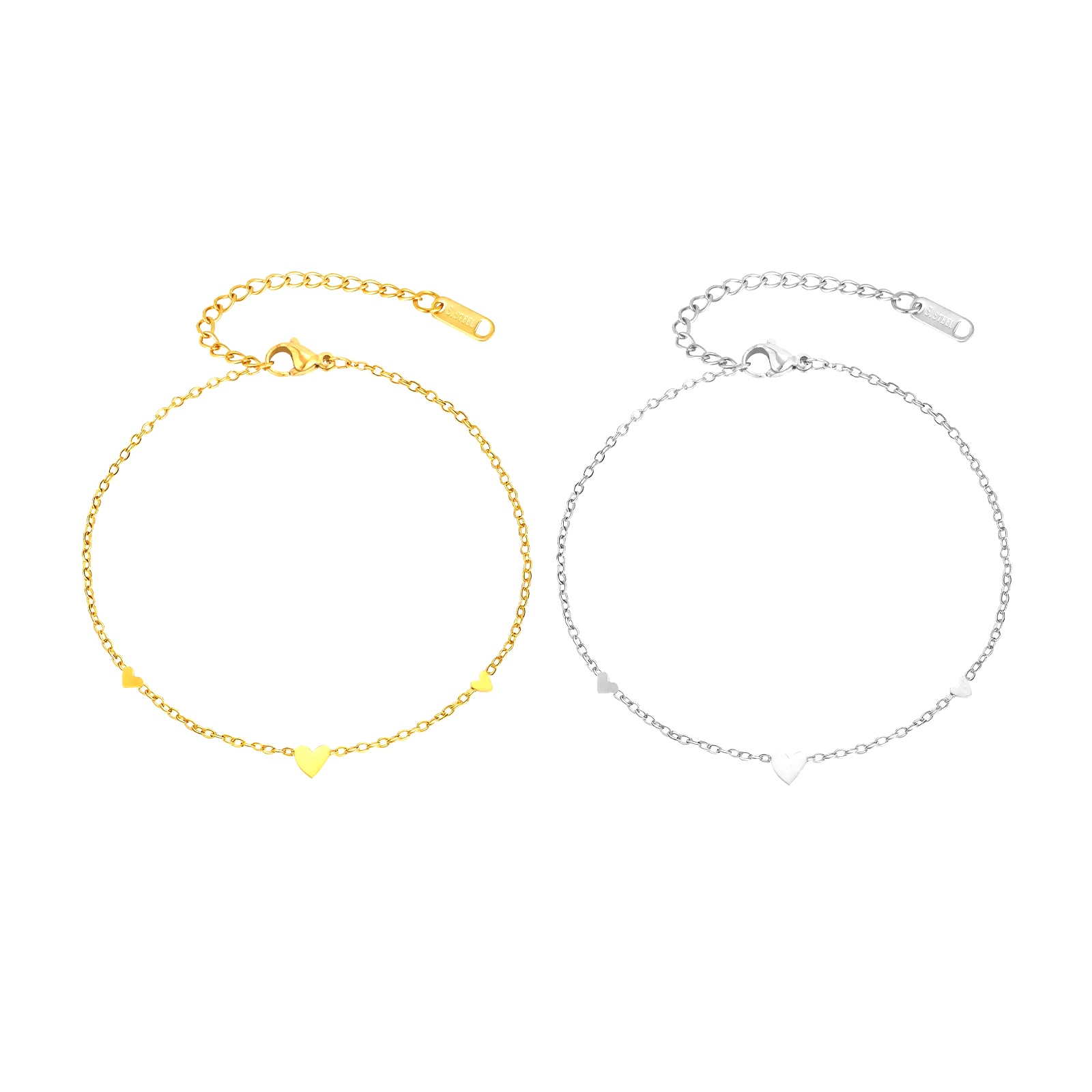 Stainless Steel Heart Anklets  - Jc Jewelry & Watches Reviews ulasan dan harga