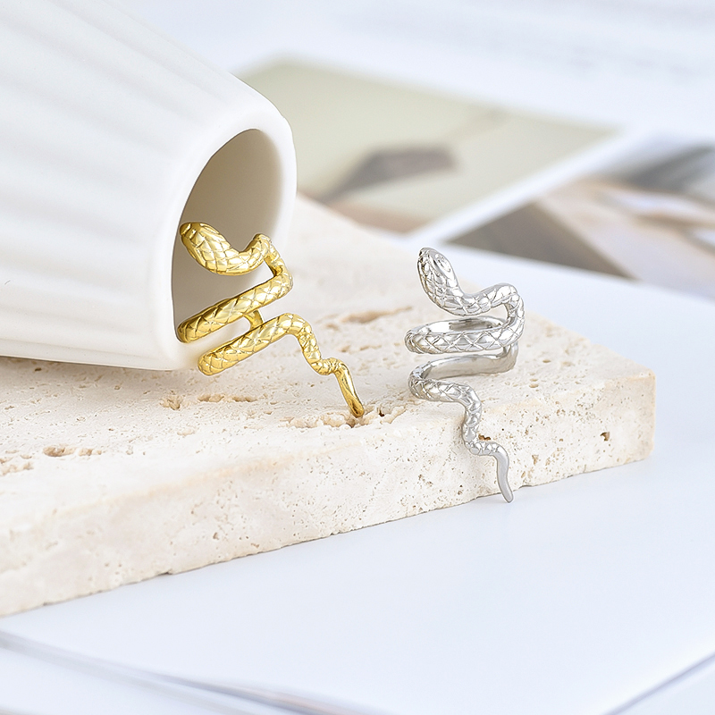 1PC Plated 24K Gold Vintage Cr - Ear Cuff No Piercing ulasan dan harga