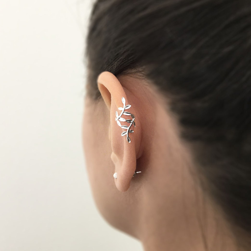 1PC Plated 24K Gold Vintage Cr - Ear Cuff No Piercing ulasan dan harga